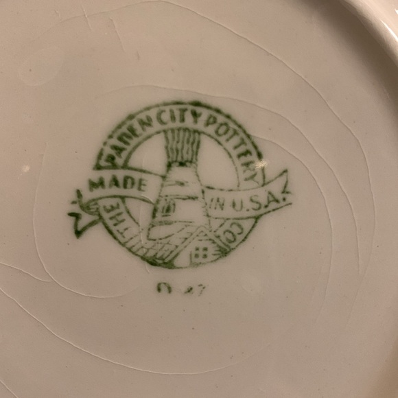 The Paden City Pottery Co. Saucers. Set of 5. Made in USA. 6” across - Picture 4 of 13